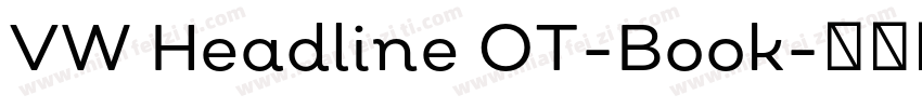 VW Headline OT-Book字体转换
